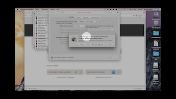 image d'un tutoriel video sur l'installation de cap-renov+ sur mac-osx